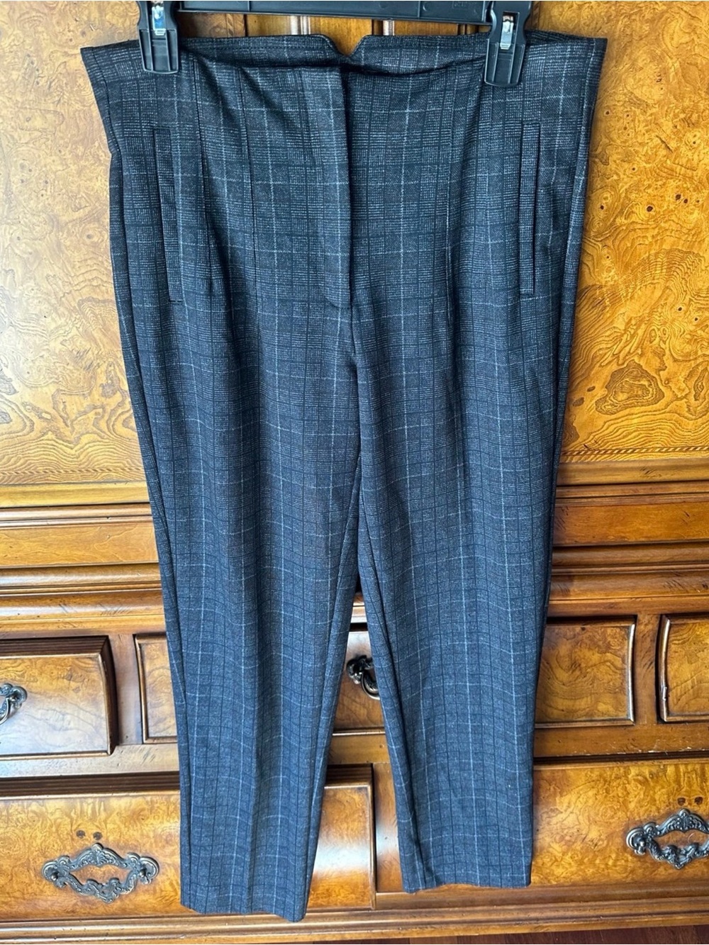 Zac & Rachel Gray Plaid Dress Pants Women’s Medium – New Without Tags